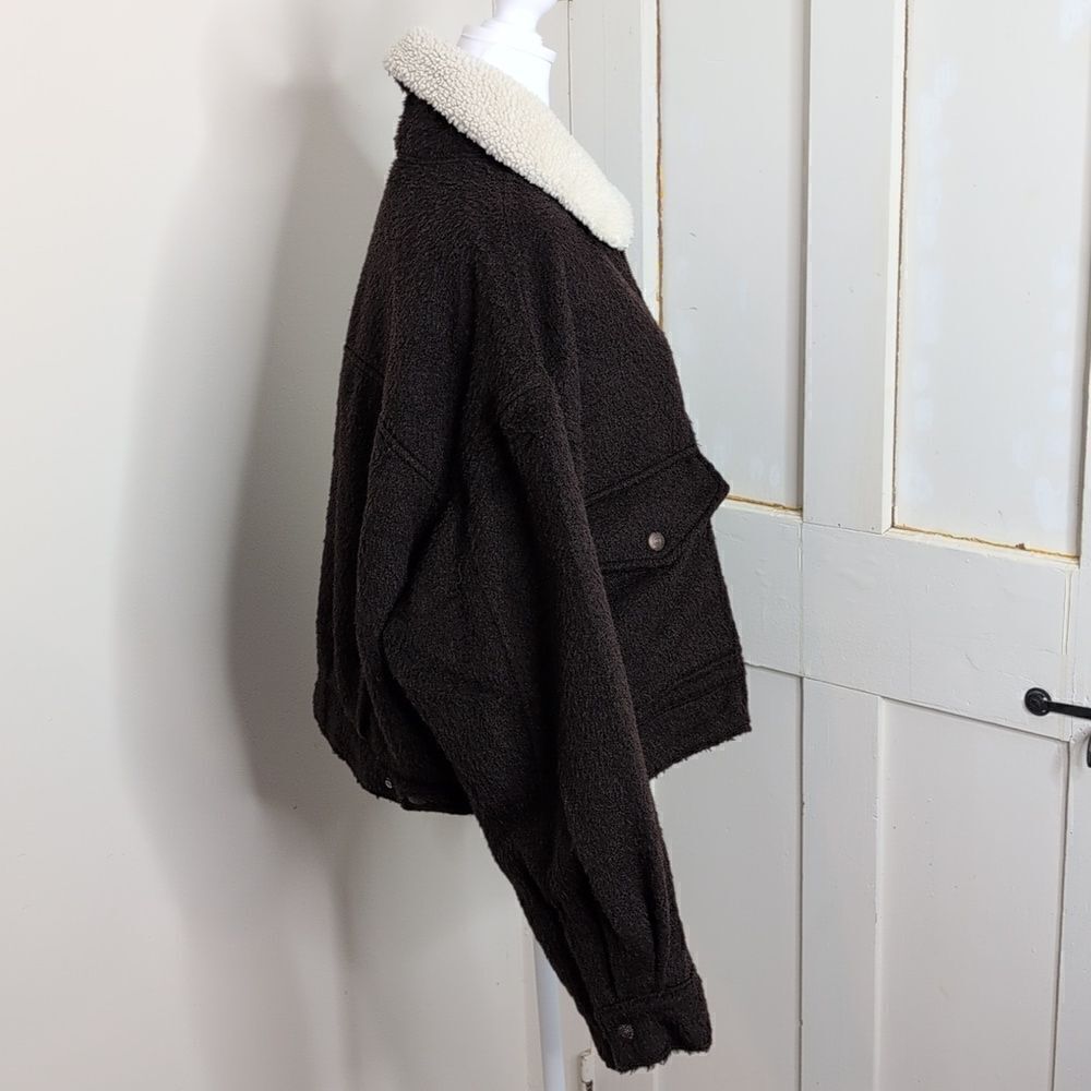 Levi's XL Brown Baby Bubble Wool Trucker Jacket, NEW - Picture 3 of 16